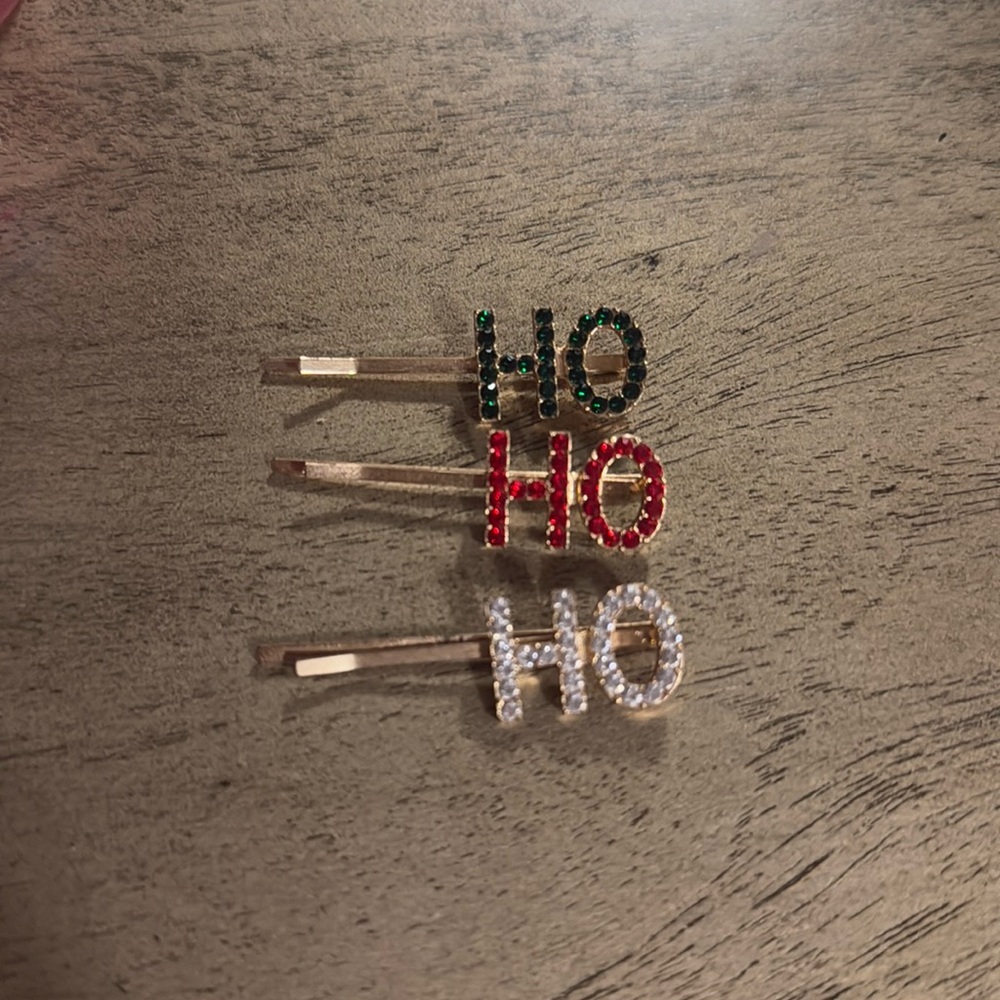 Ho ho ho Christmas hair pins